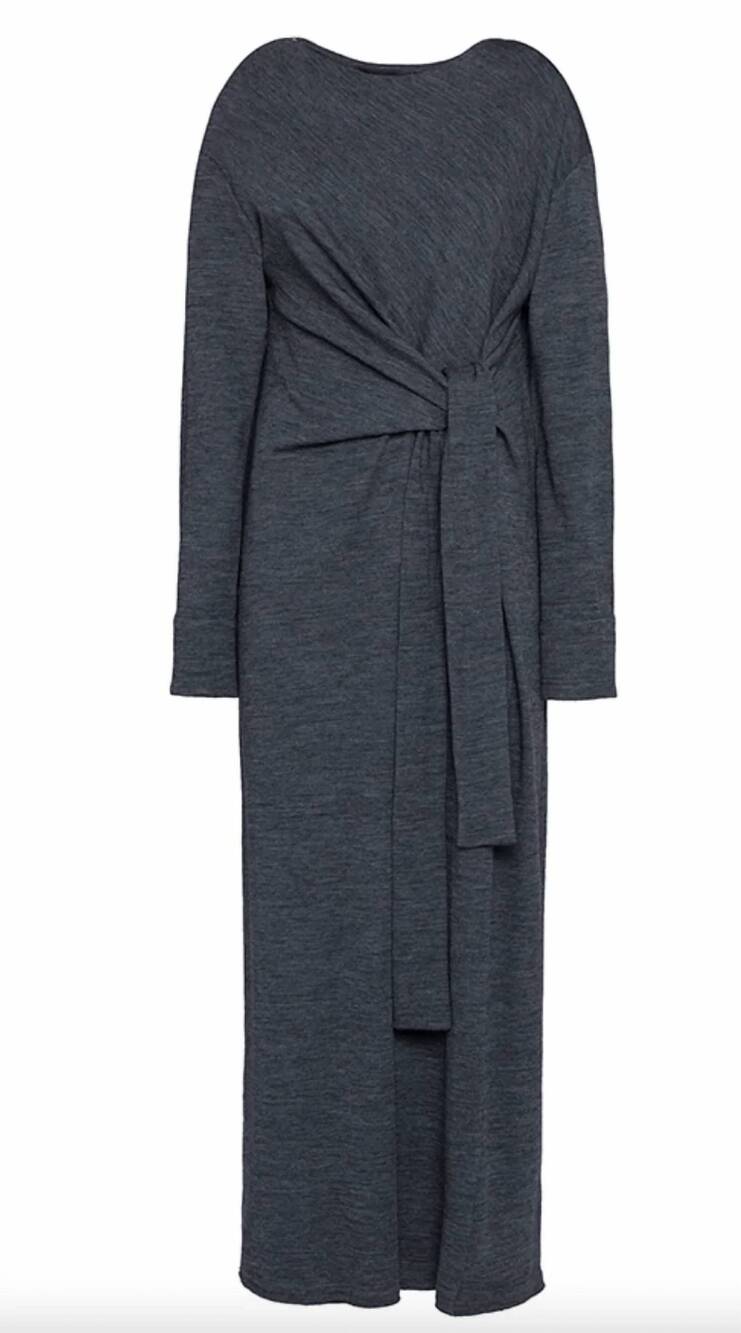 NEW TELA women's boston dress in melange grey
